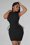 Chic Sleeveless Open Side Bandage Bodycon Dress FE-264