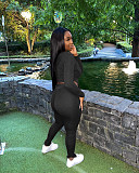 Hooded Crop Tops Sporty Leggings Matching Set LSD-87644