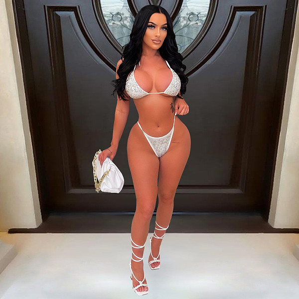 Sexy Swimwear Hot Girl Hot Drill Bikini Set MIL-310