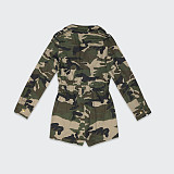 Street Camouflage Print Long Sleeve Cargo Rompers SH-390398