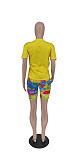 Simple Short Sleeve Tee Shirt Biker Shorts Jogger Suit ZAND-31218