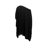 Sexy Solid Color Skew Collar Batwing Sleeve Midi Dress YF-5078