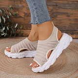 Summer European and American Fashion Hollow Fish Mouth Sandals RS-312203