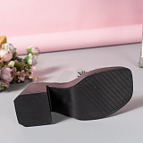 Fashion Sequins Diamond Slippers With Thick Soles High Heels RS-31231