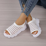 Summer European and American Fashion Hollow Fish Mouth Sandals RS-312203