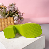 Fashion Sequins Diamond Slippers With Thick Soles High Heels RS-31231