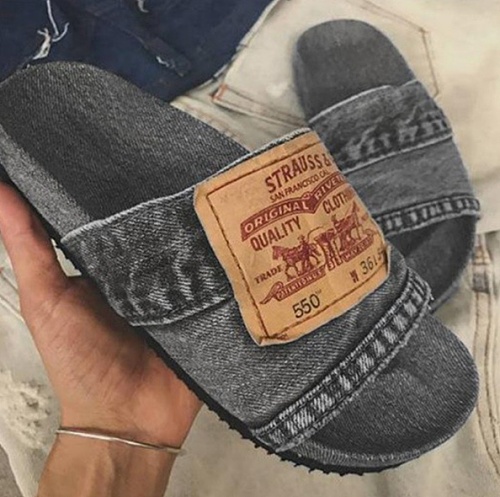 Summer Women's Slippers Letter Flat Bottom Beach Shoes RS-2139