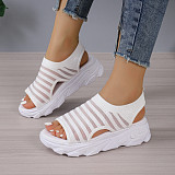 Summer European and American Fashion Hollow Fish Mouth Sandals RS-312203