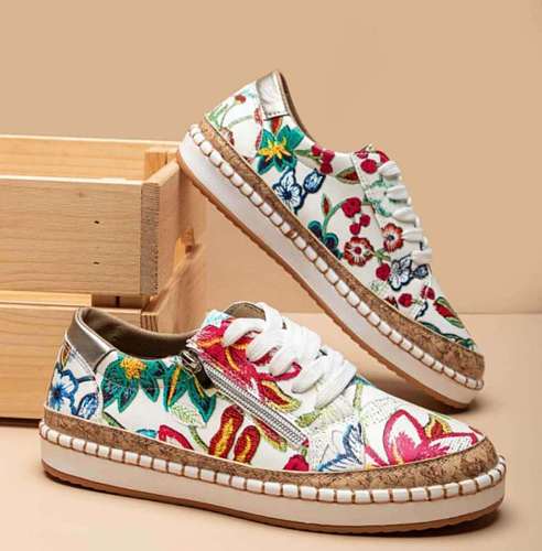 Fashion Anti-Skid Sneakers Tennis Shoes Low Top Flat Sneakers Walking Shoes RS-08998