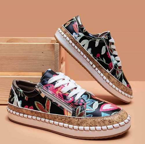 Fashion Anti-Skid Sneakers Tennis Shoes Low Top Flat Sneakers Walking Shoes RS-08998