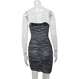 Sexy Strapless Off Shoulder Package Hip Mini Nightclub Dress MS-1600