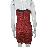 Sexy Strapless Off Shoulder Package Hip Mini Nightclub Dress MS-1600