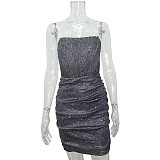 Sexy Strapless Off Shoulder Package Hip Mini Nightclub Dress MS-1600