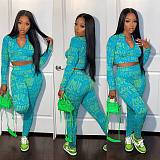 Love Letter Women Two 2 Piece Set Outfits Yoga Tracksuit Sweatsuit YD-1163