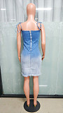 Sexy Straps Backless Slim Denim Midi Dresses LX-6974