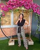 Fashion Leopard Printed Flared Pants For Women OLY-6146
