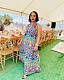 Fashion Print Women Sleeveless Long Dresses OLY-6143
