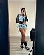 Casual Women Multi-pockets Vest Stretch Denim Shorts Suit YUN-51065