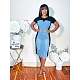 2024 Casual Women Imitation Denim Print Patchwork Maxi Dress YNS-2635