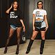 Sexy Crop Womens Tops Short Sleeve T-shirt RS-TD2311