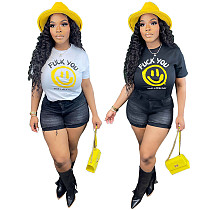 Cropped Short Sleeve New Arrival Summer Tee RS-MM2176