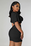 Women's Summer Clubwear Crop Top Skirt Set RS-M3022