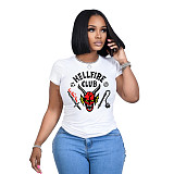 Women' Hellfire Club Logo Design Graphic Print-T-Shirt RS-TK001