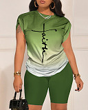 Women 2 Piece Outfits Summer Casual Sweatsuits Two Piece Outfits RS-016