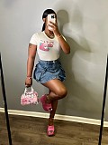 Blue Sexy Slim Package Hips Denim Mini Skirt LX-3549