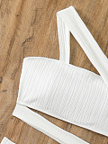 White Sexy Women One-piece Bikini Swimsuit MJ-030
