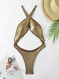 Golden Sexy Women Backless One-piece Bikini Swimsuit MJ-031