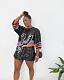 Fashion Sequins Women Short Sleeve Round Neck Mini Club Dress CY-0052