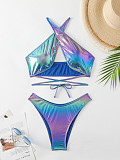 Blue Sexy Women Cross Bikini Swimwear MJ-038