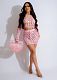 Sexy Hollow Out Beach Sequin Knitted Dress Set for Women RC-3255