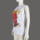 O Neck Sleeveless Summer T-Shirt Top NZD-31739
