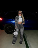 Fashion Women Cross Burn Long Pants Denim Sets 2 Pieces CM-8710