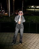 Fashion Women Cross Burn Long Pants Denim Sets 2 Pieces CM-8710
