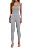 Casual Girls Straps Sleeveless Tight Yoga Jumpsuit HXZY-034