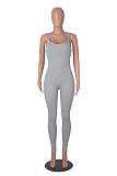 Casual Girls Straps Sleeveless Tight Yoga Jumpsuit HXZY-034