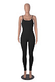 Casual Girls Straps Sleeveless Tight Yoga Jumpsuit HXZY-034