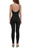 Casual Girls Straps Sleeveless Tight Yoga Jumpsuit HXZY-034