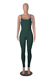 Casual Girls Straps Sleeveless Tight Yoga Jumpsuit HXZY-034