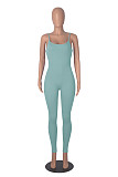 Casual Girls Straps Sleeveless Tight Yoga Jumpsuit HXZY-034