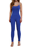 Casual Girls Straps Sleeveless Tight Yoga Jumpsuit HXZY-034