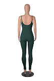 Casual Girls Straps Sleeveless Tight Yoga Jumpsuit HXZY-034