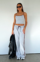 Casual Girls Straps Crop Top And Long Pants Sporty Suits YD-8808 Casual Girls Straps Crop Top And Long Pants Sporty Suits YD-8808