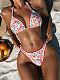 Women Gather Printed Sexy Bikini Swimwear Set XM-733