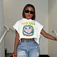 Summer Smiling face Printed Short Sleeve Hoodie T-shirt DD-88213