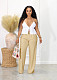 Women Linen-cotton Casual Breathable Straight-leg Pants AIL-241
