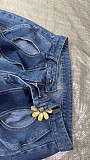 Rope Cutout Wide Leg Jean GT-9125